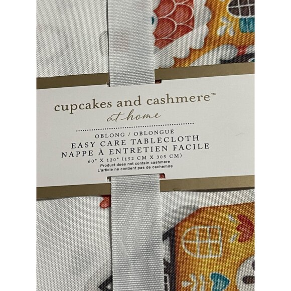 Cupcakes And Cashmere 60" X 120" Oblong Tablecloth Polyester Gingerbread House - Picture 2 of 7